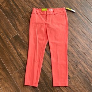 Merona Coral ankle length pants size 6